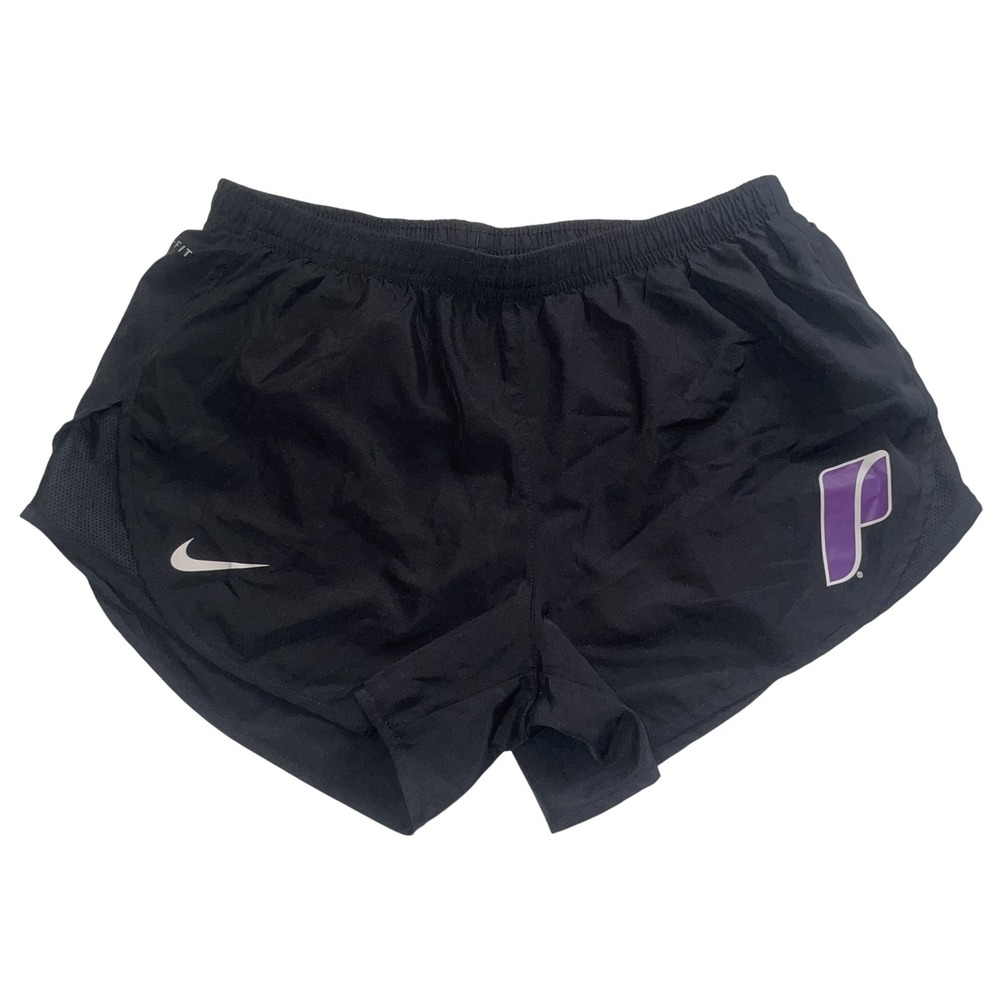 Nike University of Portland Pilots Womens Small Black NCAA Tempo Shorts W73417